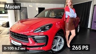 Carmine Red Porsche Macan 2024 – Stunning Design amp Luxurious Black Mojave Beige Interior [upl. by Ellenad444]