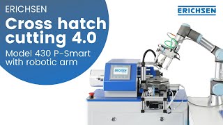 Cross hatch cutting 40  SCRATCH HARDNESS TESTER 430 PSmart with a robotic arm [upl. by Atnahc]