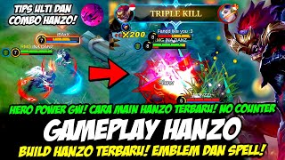 HERO POWER GW❗CARA MAIN HANZO TERBARU❗BUILD HANZO TERSAKIT 2023❗TUTORIAL amp GAMEPLAY HANZO TOP GLOBAL [upl. by Akilat]