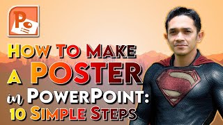 How to Make a Poster in PowerPoint 10 Simple Steps  Video Tutorial [upl. by Madella]