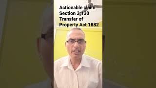 law Actionable Claim Transfer of Property Act Mahesh Yadav 9868829874 Aditi Law Institute [upl. by Havens83]