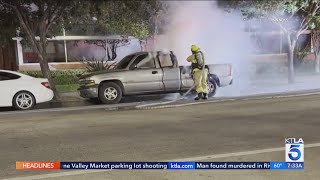 Authorities investigating possible arson spree in San Fernando Valley [upl. by Adnaw]