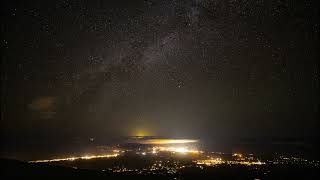 2021 Perseid Meteor Shower from Haleakala Maui Hawaii Time Lapse [upl. by Nelac]