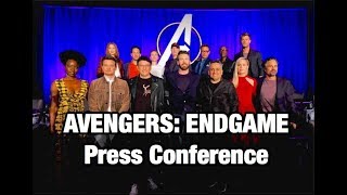 FULL Marvel AVENGERS ENDGAME Press Conference  Chris Evans Scarlett Johansson [upl. by Hamon350]