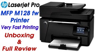 AllinOne HP LaserJet Pro MFP M128fw Unboxing amp Full Review in Hindi InfotechTarunKD TarunKD [upl. by Pitchford480]