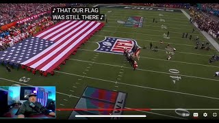 REACTION Chris Stapleton Most amazing version of the National Anthem EVER at Super Bowl LVII [upl. by Glennon]