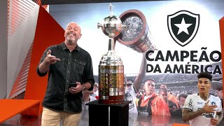 Globo Esporte BOTAFOGO CAMPEÃO DA LIBERTADORES 3X1 ATLÉTICO MG [upl. by Ydneh]