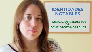 IDENTIDADES NOTABLES Ejercicios resueltos de identidades notables [upl. by Ahsieit]