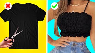 9 Ideias Brilhantes Fáceis para Transformar Roupas Velhas Em Novas Calça jeans vestido camisa Diy [upl. by Aij]