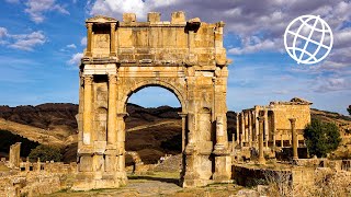 Roman Ruins in Algeria Timgad Djémila Tiddis Tipasa Cherchell Amazing Places 4K [upl. by Aihsemat]