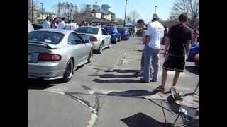 Toyota 6GC Celica W JDM 3SGTE amp Holset HX35 Turbo 2 stepping scaring two guys at car show [upl. by Jacobs810]