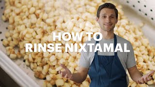 How to rinse nixtamal  From Kernel to Masa Ep 4 [upl. by Enelrihs]