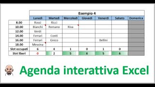 Utilizzare unagenda interattiva creata in Excel [upl. by Gibbeon559]