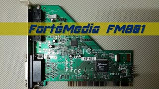 Forté Media FM801AU PCI Soundcard playing Doom II music OPL3 FM [upl. by Jock]