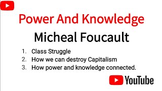 power and knowledge by Michel Foucault in UrduHindi viral video powerandknowledge youtube [upl. by Ytsirt547]