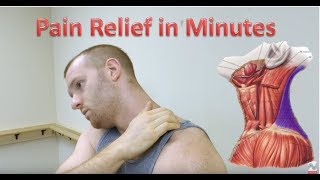 Upper Trapezius Release  Trigger Point Release Neck Pain Relief [upl. by Pelson363]