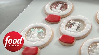 Snow Globe Cookies  Food Network [upl. by Suoirad]