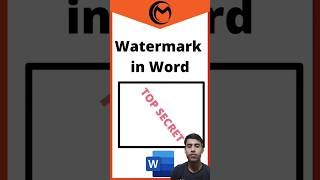 How to Add Watermark in Ms Word wordmark watermark microsoftoffice [upl. by Jordanna]