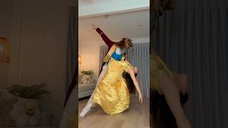 BEAUTY AND THE BEAST 🌹  dance trend viral couple funny shorts [upl. by Ellehcear]