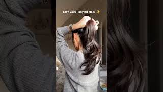 Easy Vairl Ponytail Hack 🎀 shorts hairstyle hack hair youtubeshorts [upl. by Eliseo972]