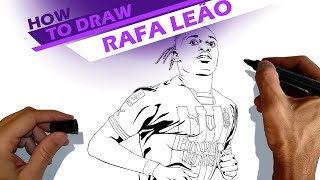 Rafael Leão player for AC Milan  How to draw [upl. by Alben485]