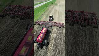 620 HP Delta track  80 Seedhawk Vaderstad air seeder [upl. by Wendeline192]