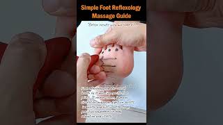 Simple Foot Reflexology Massage Guide FootReflexology ReflexologyMassage HomeMassage FootCare [upl. by Gweneth526]