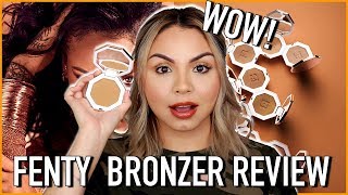 NEW FENTY BEAUTY BRONZER REVIEW [upl. by Keener]