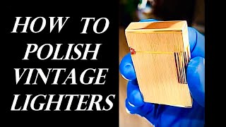 How to Polish Vintage Lighters  Polishing Plated Metal vs Solid Metal [upl. by Guyer]