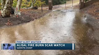 Storm system hits Central Coast as evacuations are ordered near Alisal Fire scar [upl. by Georgine]