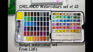 Crelando Watercolour Set of 48 colours [upl. by Navonod]