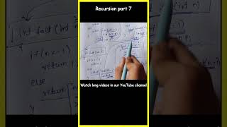 Recursion part 7 in java in telugu [upl. by Yrrac]