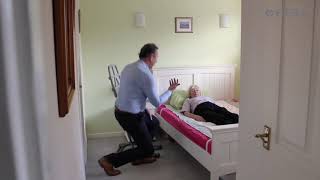 Bed to Chair Transfer using Etac Turner Pro for a Child Patient [upl. by Ayrolg]