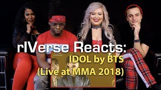 rIVerse Reacts IDOL by BTS  MMA 2018 Live Performance Reaction [upl. by Otokam]