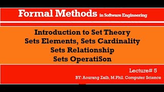 Introduction to Set Theory in Formal Methods Lecture 5UrduHindi [upl. by Allrud]