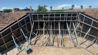 Rebar for Wingwall concrete structure funny life games culvert [upl. by Garibold]