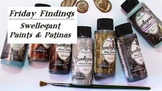 How To Use Swellegant Paints amp Patinas To Color Clay Metal amp MoreFriday Findings [upl. by Atilol]