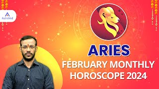 Aries February 2024 Monthly Horoscope Predictions  February 2024 Horoscope Astrology February 2024 [upl. by Prissy]