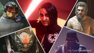 Star Wars Jedi Fallen Order  All Bosses with Cutscenes No damageGrandmaster [upl. by Almeta680]