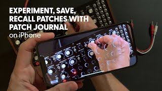 Introducing PatchJournal for Moog DFAM on iPhone [upl. by Atil]