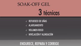 3 técnicas para realizar con soak off gel [upl. by Ringe]