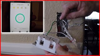 Como instalar un Interruptor Inteligente App para celular y comando de voz  WIFI Smart Switch [upl. by Esinehs]