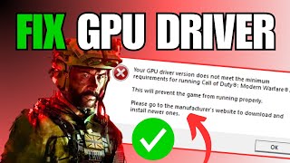 FIX Warzone 3 GPU Driver Version Error Message [upl. by Cristina]