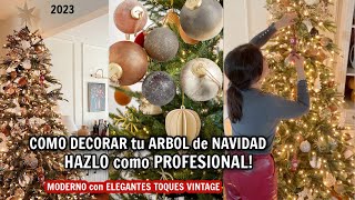 DECORACIÓN de ÁRBOL de NAVIDAD Ideas PASO A PASO para DECORARLO ELEGANTE ✨ Diy Christmas Tree Decor [upl. by Yenroc822]