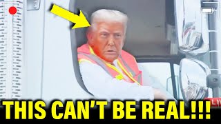 Trumps AWKWARD TRUCK STUNT turns into HUGE MISTAKE [upl. by Micheal52]