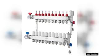 VEVOR 10Branch Radiant Heat Manifold 12quot PEX Tubing Floor Heating Manifold Set Review [upl. by Remmus]