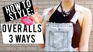 How To Style Overalls  3 Different Ways ♡ [upl. by Iegres]