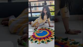 Simple and Beautiful Rangoli Design For Diwali 🪔 diwalirangoli diwalispecialrangoli shortsviral [upl. by Raman455]