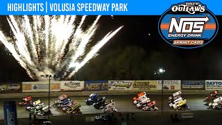 World of Outlaws NOS Energy Drink Sprint Cars  Volusia  March 6 2023  HIGHLIGHTS [upl. by Allyn]