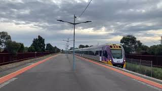 VLine Vlocity Trains Passing at Ardeer Station [upl. by Odareg291]